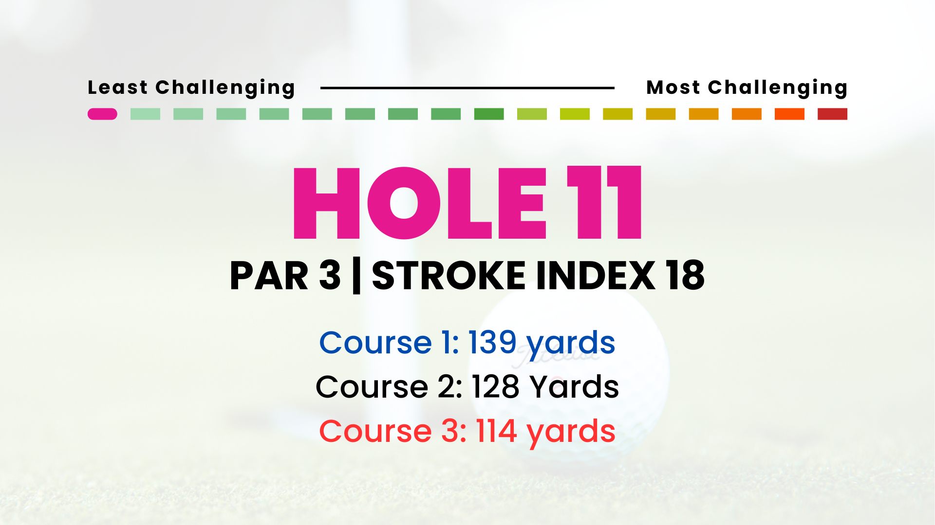 Hole 11 | Par 3 | SI 18